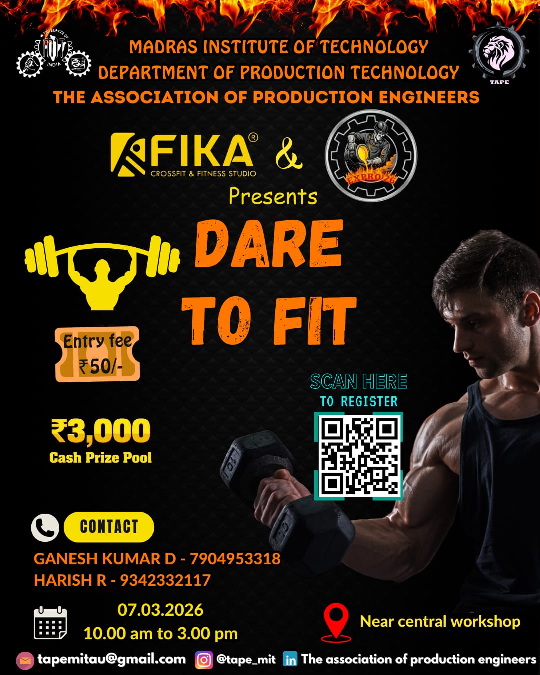 EXPRO ’26 - DARE TO FIT 2026 Technical Event Poster 